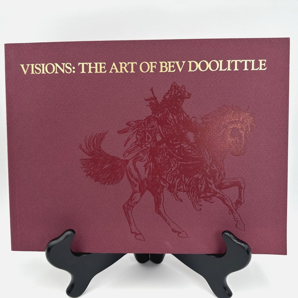 Bev Doolittle Visions Signed Art Book 1989 Softcover Western Artist Second Print